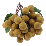 Longan De Frutas Artificiales De 10 Piezas Para Exhibir Frut