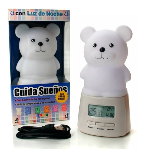  Luz De Noche , Termometro  Oso Cuida Sueños Baby Innovation