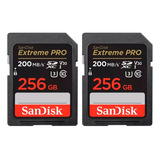 Sd Sandisk  Extremepro Sdxc Uhs-i 256gb C10 U3 V30 Pack 2und