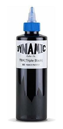 Triple Tinta De Color Dinámica Negro Tatuaje (8 Oz)