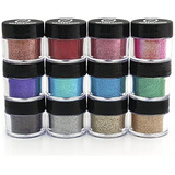 Cosmetic Glitter Powder Kit 12 Pk  Una Hermosa Mezcla De Pol