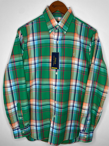 Camisa Ralph Lauren Talla S Manga Larga Performance Verde