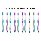 Kit Escova De Dente Com 10 Unidades  Adulto Oferta 