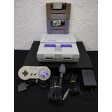 Super Nintendo Consola + Control + Cables + 2 Juegos Snes