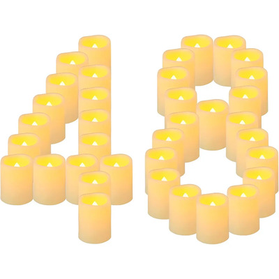 48 Pzs Velas Ligeras Eléctricas Led Festivales Bodas Fiestas