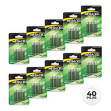 Paquete De 40 Pilas Megacell Heavy Duty Aaa 1.5 V