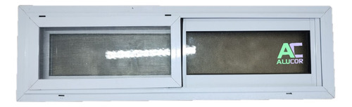 Ventana Aluminio 100x30 Oferta Vidrio Esmerilado Mosquitero