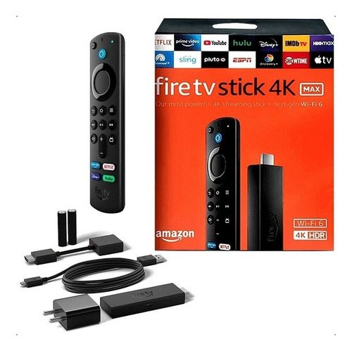 Fire Tv Stick 4k Hdr Max Amazon Wifi 6 Com Controle Bi Volt 