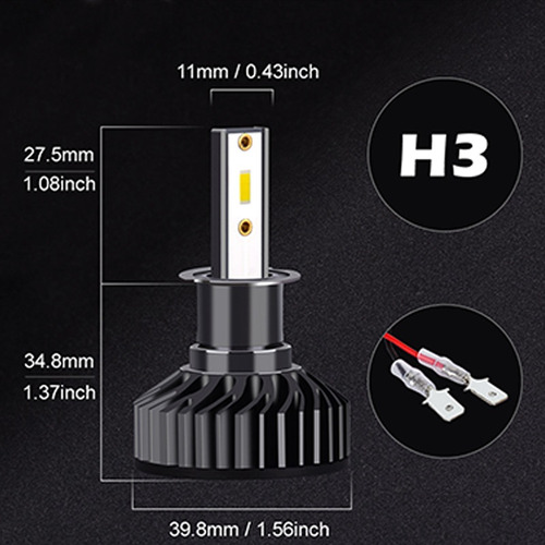 Luces Led Coche, H1 H4 H11 Faro Led Faro Coche