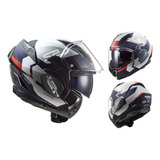 Casco Abatible Para Moto Ls2 Ff900 Valiant Ii Citius Azul