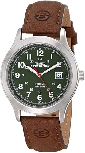 Reloj Hombre Timex Correa De Piel Con Luz 39 Mm T400519j