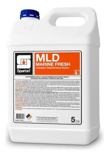 Mld Floral 5lt Limpiador  Desinfectante Ph Neutro Spartan