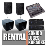 Alquiler De Sonido Luces Parlante Karaoke Humo Guirnaldas