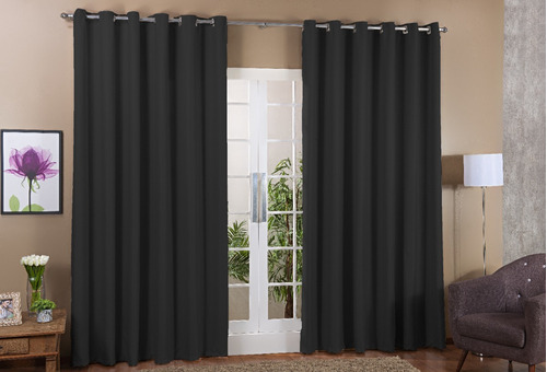 Cortina Porta Balcão Blackout Tecido 2,00x2,40 Sala/quarto 