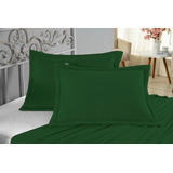 2 Porta Travesseiros Matelado Fio30/1 Fronhas Verde Bandeira