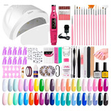 Kit X60 Completo 48w Semipermanente Torno Uñas Deco Manicura