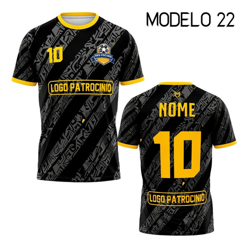 Kit 10 Camisas De Futebol Personalizadas Esportivas