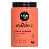 Salonline Máscara Sos Hidratação Café E Glicerina - 1kg