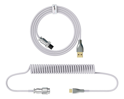 Cable De Datos, Cable Conector Hxsj En Espiral, Teclado Usb