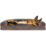 Cama Para Perros, Forma Rectangular Tamaño Jumbo (cafe)