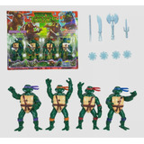 Bonecos Tartarugas Ninjas Tmnt Acessórios Articulado