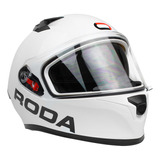 Casco Moto Integral Course Certificado Talla M Blanco