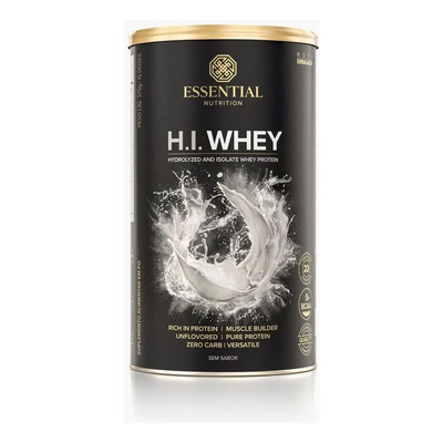H.i. Whey 375g - Essential Nutrition Sabor Sem Sabor | Frete grátis