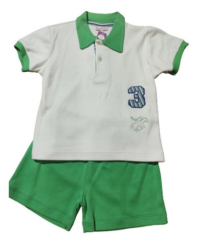 Conjunto De Remera Más Short Bebé 24 Meses