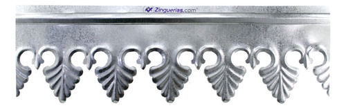 Cenefa Flor De Lis - Chapa Galvanizada X 2 Mts - Zinguerias