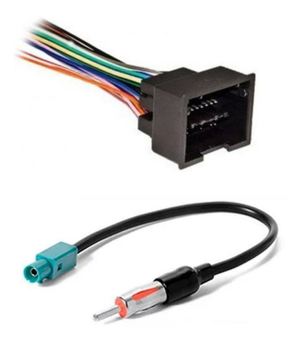 Kit Chicote Plug Conector De Antena E Radio Cobalt Spin Onix