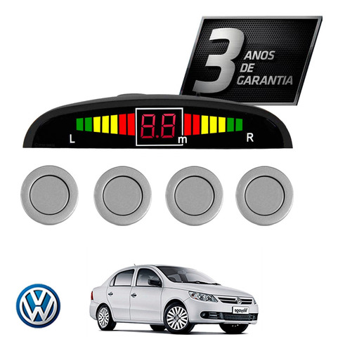 Sensor De Ré Estacionamento Prata Volkswagen Voyage 2011