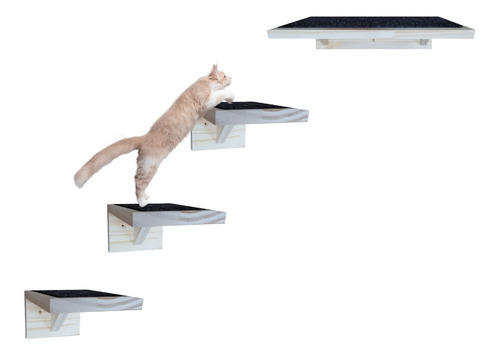 4 Peças Playground Para Gato Brinquedo Diversão Escalada Nf