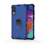 Funda Diseño Honeycomb Con Anillo  Para Samsung A50