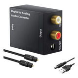 Convertidor Audio Digital A Análogo Host+usb Y Fibra Óptica