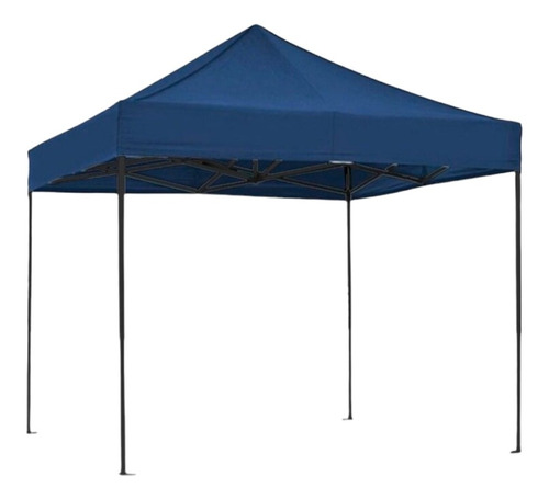 Tenda Sanfonada 3x3 Gazebo Articulado Azul  Montagem Facil