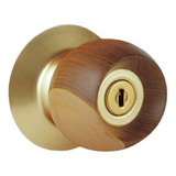 Cerradura Bano Madera Dorada Bell Wood Schlage