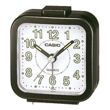 Reloj Despertador Casio Tq-141 Snooze Agente Oficial Caba, 2 Años, !! Color Negro