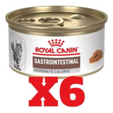 6 Pack Latas Royal Canin Gastro Feline Moderate Calorie 85g