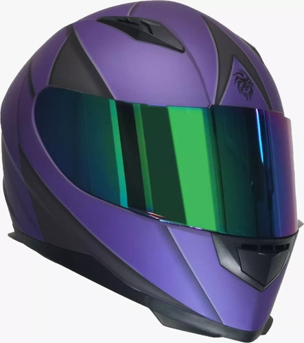 Casco Para Moto Kov Novak Blade Morado Cerrado P