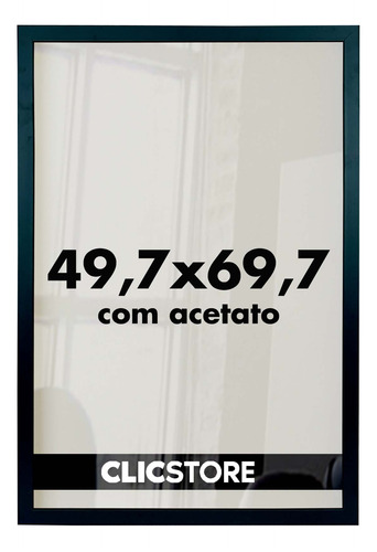 Moldura Quebra Cabeça 49,7x69,7 Quadro Imagem Acetato Sala