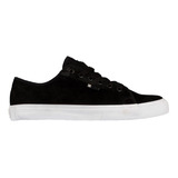 Zapatillas Dc Shoes Manual Sd Cuero Negro Blanco Exclusiva