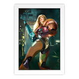 Quadro Decorativo Games Metroid Samus 2 - 30x45cm