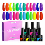 Lilycute - Juego De Esmaltes De Uas De Gel Nen, 12 Colores N