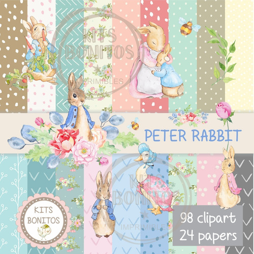 Cliparts Imagenes Png Digital Conejo Peter Rabbit Acuarela