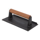 Grill Press Rectangular Para Carne, Tocino, Hamburguesa, Bar