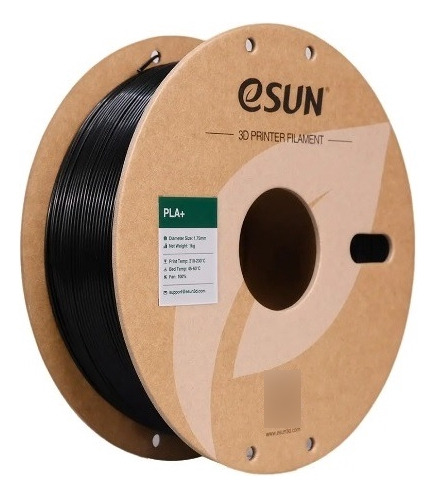 Filamento 3d Esun Pla+ Preto 2.85mm 1kg