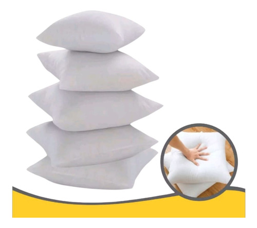 Kit 4 Enchimentos De Almofadas Refil 45x45 Não Deforma