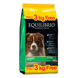 Ração Equilíbrio Active Cães Adulto Raças Médias 15kg + 3kg