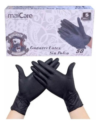 Caja De Guantes De Latex Sin Polvo 50 Unidades