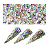 Vidriantes - Minejin Nail Art Rhinestones Ab Color Flat Back